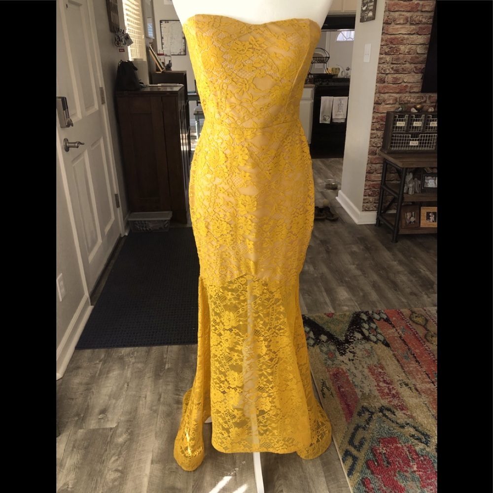 Yellow Formal Hi-Lo Dress